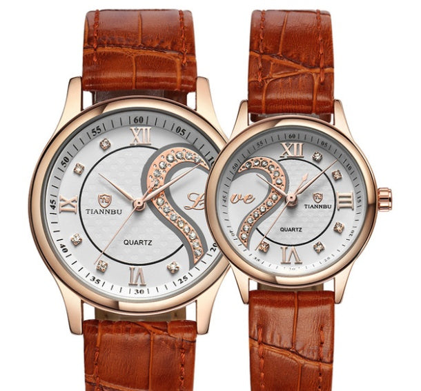 Belt couple watch pair