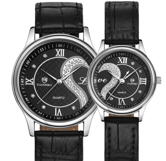 Belt couple watch pair